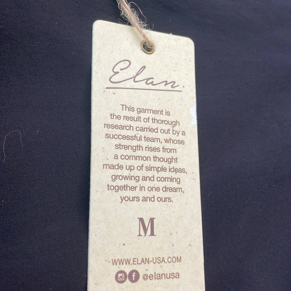 NWT - Elan black v- neck romper - Picture 3 of 10